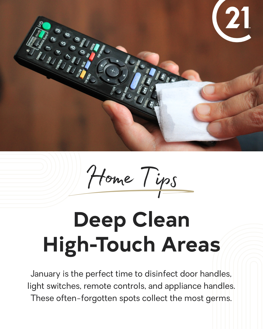 deep clean high touch areas
